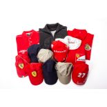 FERRARI AND OTHER RACING CLOTHING MERCHANDISE