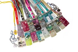 A COLLECTION OF FORMULA 1 PASSES AND LANYARDS