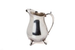 A SILVER PLATED WATER PITCHER