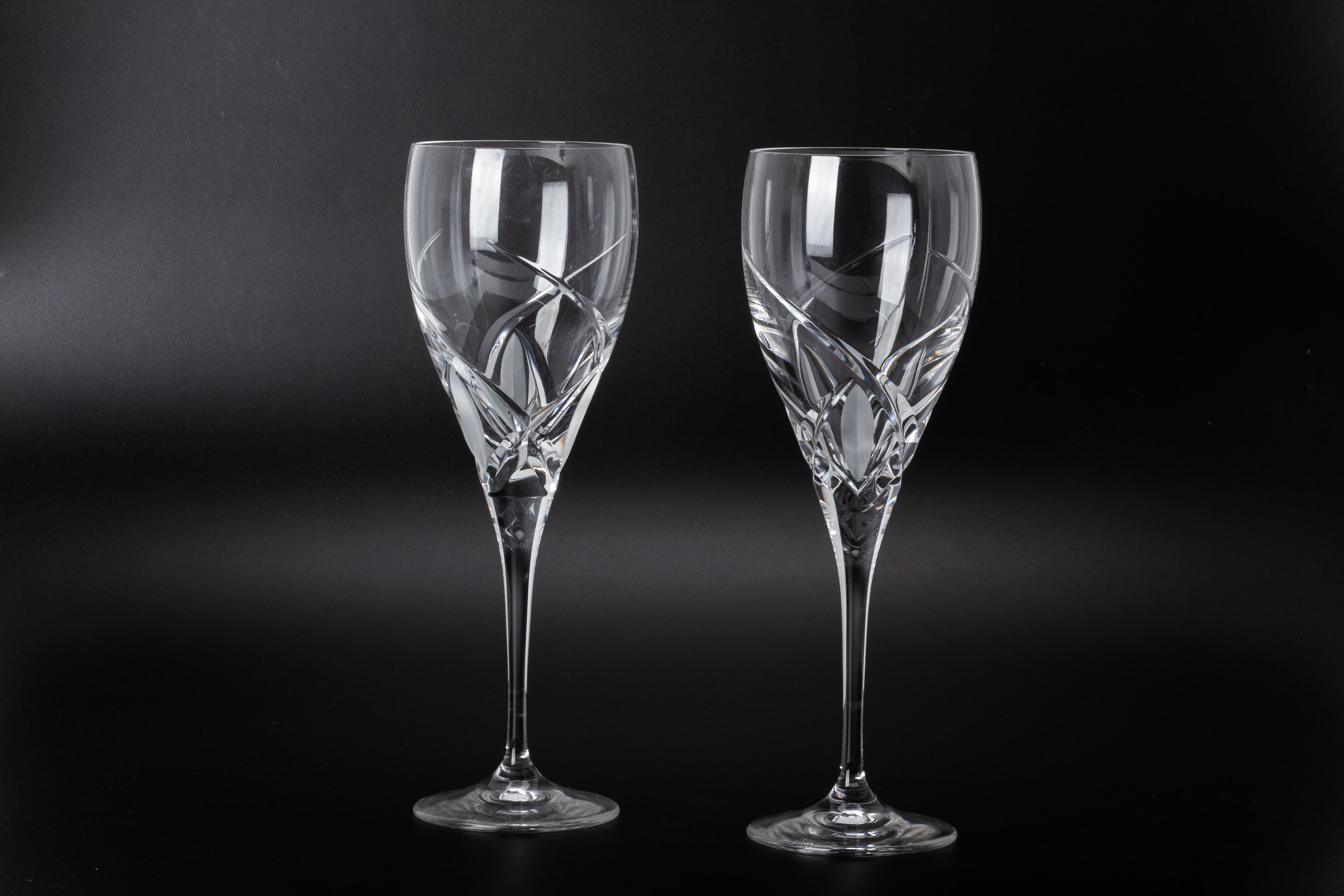 A SET OF CRYSTAL WINE GLASSES BY DA VINCI - Image 2 of 3