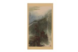 A CHINESE HANGING SCROLL OF THE GREAT WALL OF CHINA