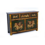 A PAINTED SIDEBOARD