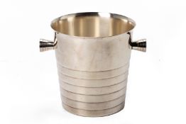 A CHRISTOFLE SILVER PLATED CHAMPAGNE COOLER