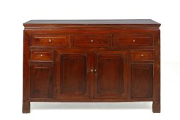 A CHINESE ROSEWOOD SIDEBOARD