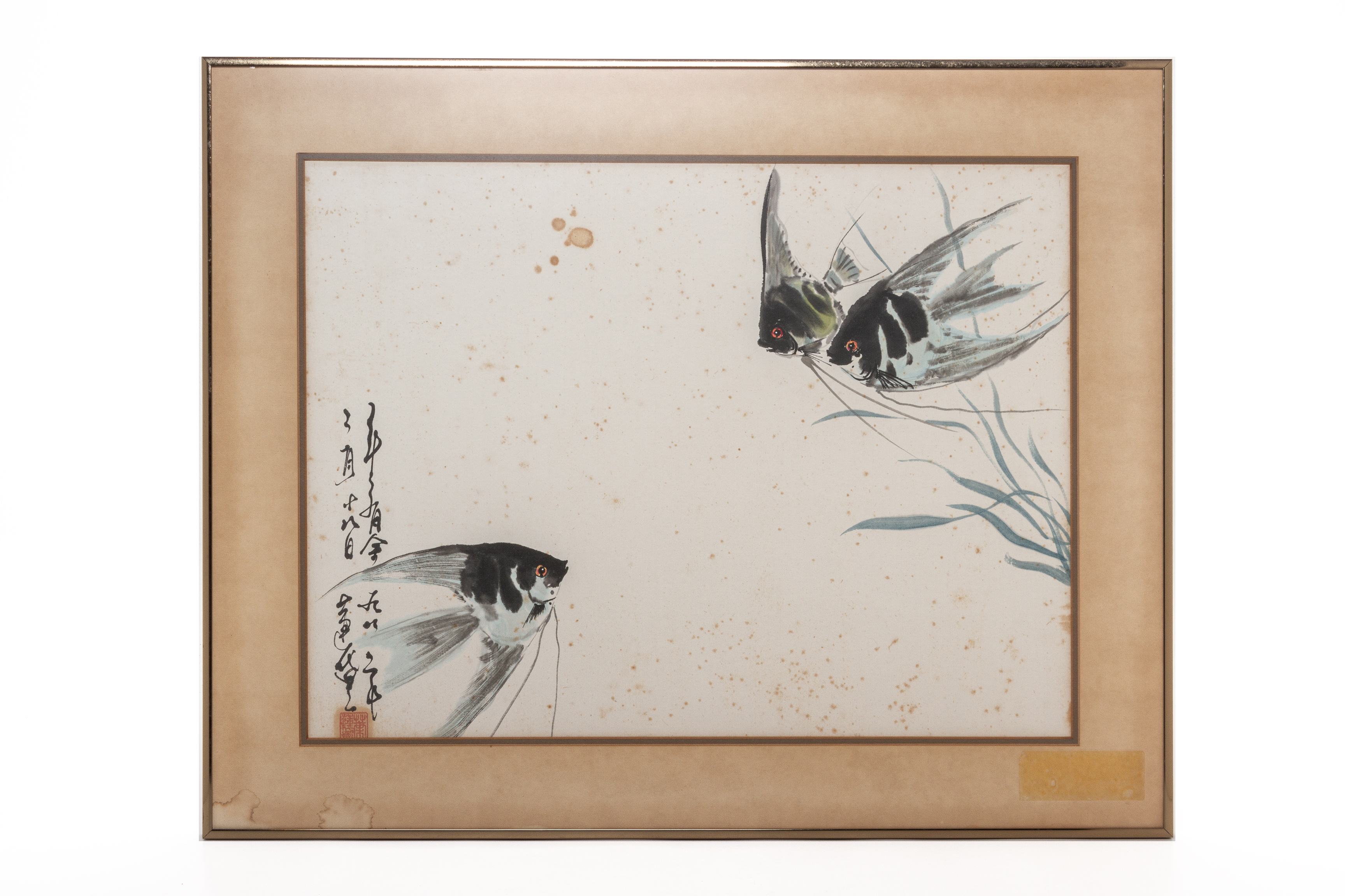 CHINESE SCHOOL, 20TH CENTURY - A STUDY OF ANGEL FISH