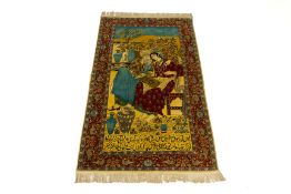 A MIDDLE EASTERN PICTORIAL RUG