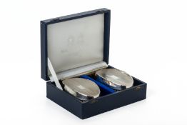 A SET OF MAPPIN & WEBB SILVER BRUSHES