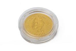 A HONG KONG $1000 GOLD PROOF NEW YEAR COIN, 1981 COCKEREL