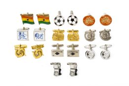 TEN PAIRS OF ASSORTED CUFFLINKS