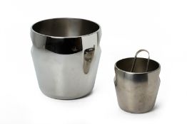 A WINE COOLER, ICE BUCKET AND ICE PICK BY ALESSI, ITALY