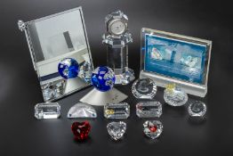 A GROUP OF SWAROVSKI CRYSTAL ITEMS