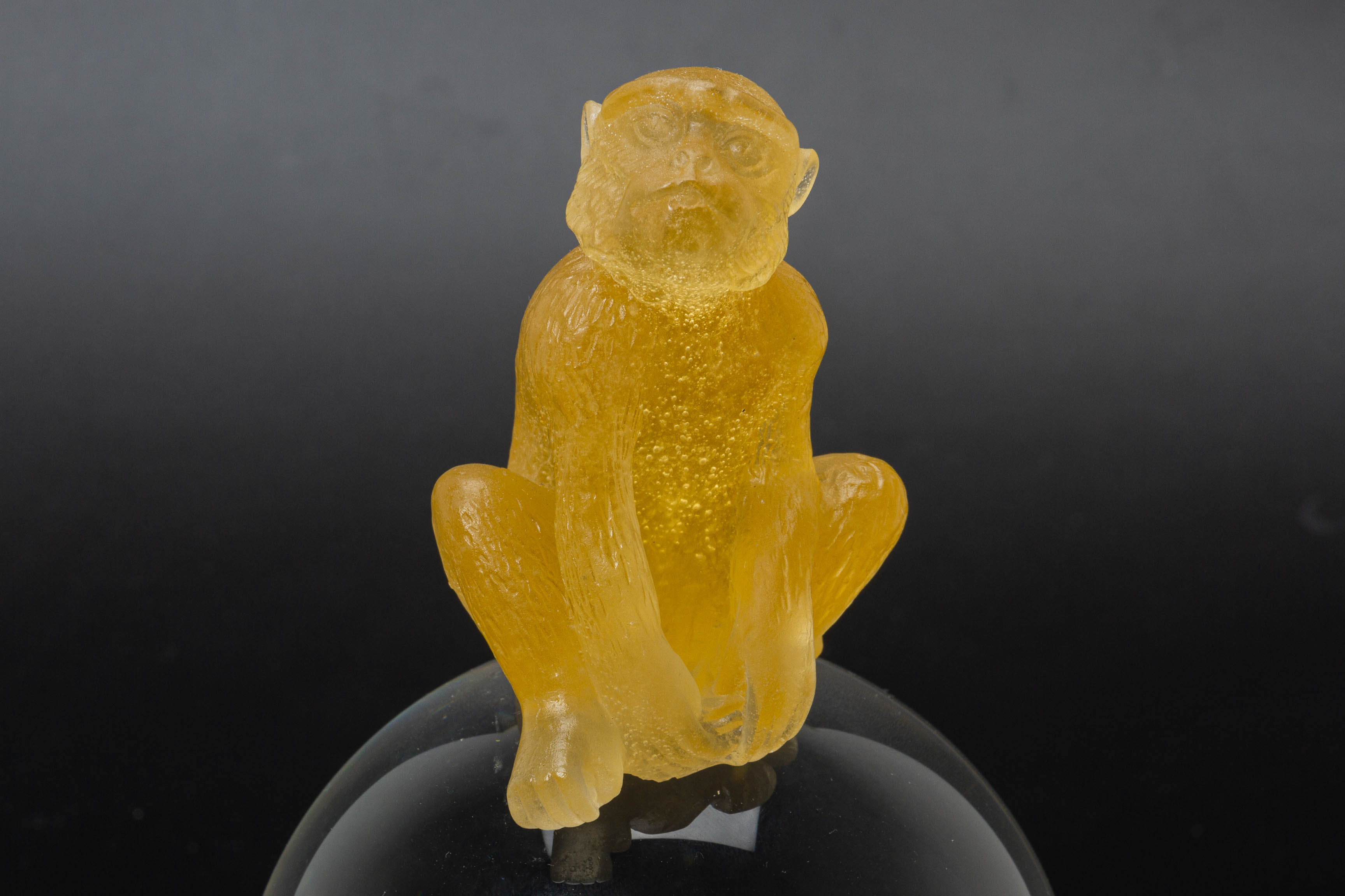 A DAUM QUARTZ MONKEY - Image 3 of 3