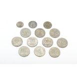 A GROUP OF UK AND US COINS
