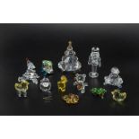 A COLLECTION OF SWAROVSKI CHRISTMAS THEMED ITEMS AND OTHERS
