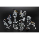 A COLLECTION OF SWAROVSKI BIRD FIGURINES