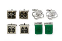 FOUR PAIRS OF SHANGHAI TANG CUFFLINKS