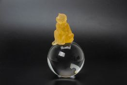 A DAUM QUARTZ MONKEY