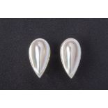 A PAIR OF CULTURED MABE PEARL EARRINGS