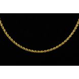 A GOLD ROPE TWIST NECKLACE