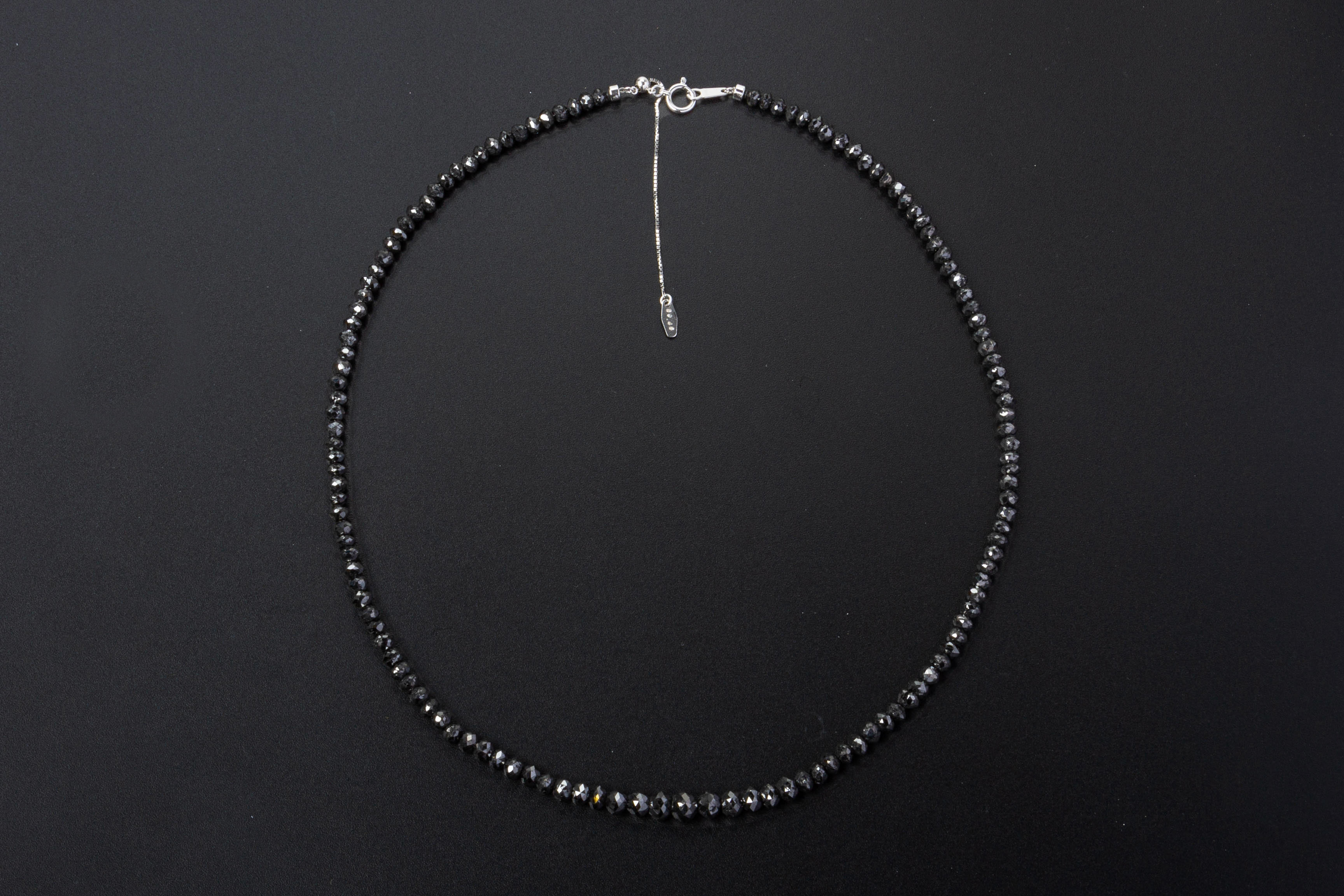 A BLACK DIAMOND NECKLACE