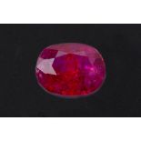 A LOOSE 1.01 CARAT BURMESE RUBY