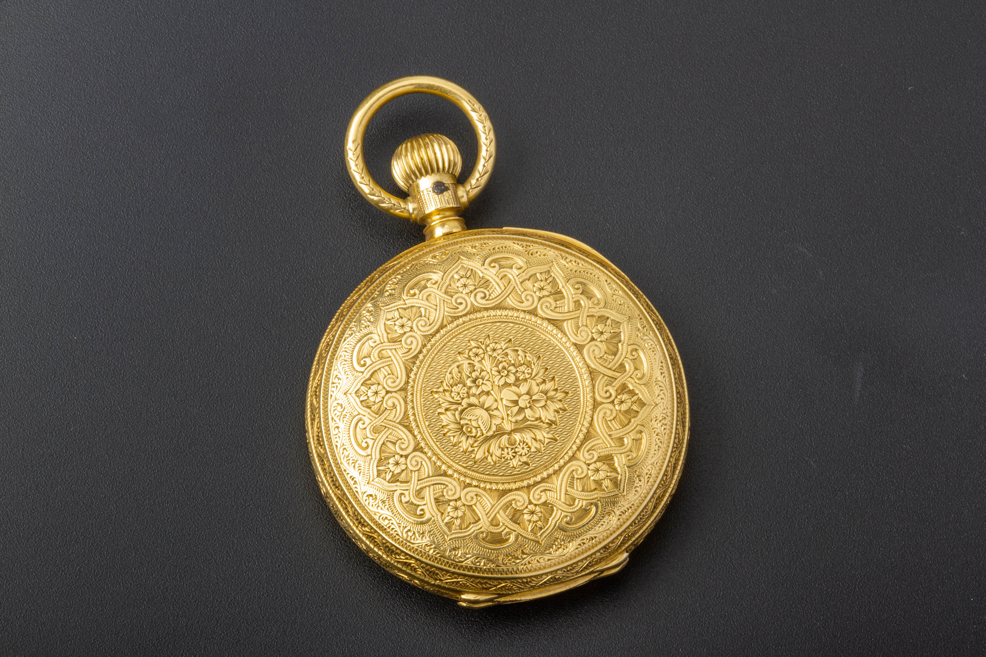 AN 18K GOLD FULL HUNTER KEYLESS POCKET WATCH - Image 2 of 4