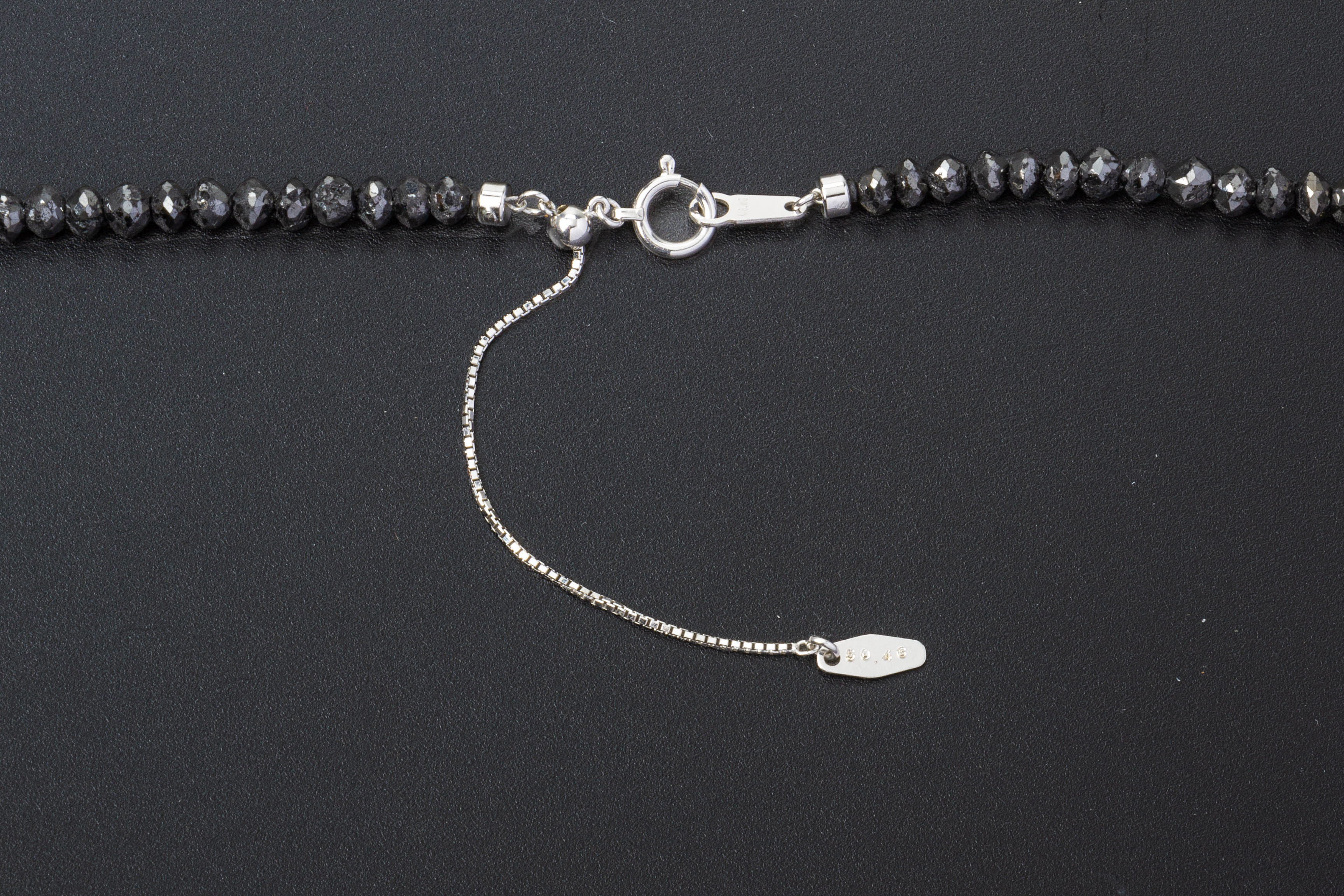 A BLACK DIAMOND NECKLACE - Image 3 of 3