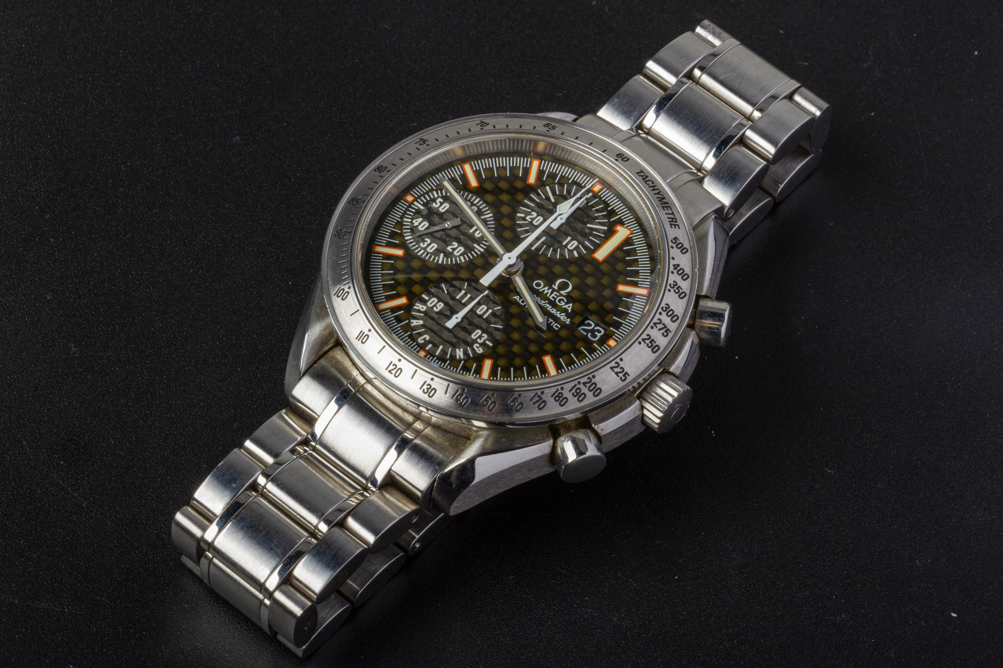 AN OMEGA LTD EDITION SCHUMACHER SPEEDMASTER BRACELET WATCH - Image 2 of 2