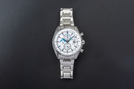 A CITIZEN ECO DRIVE STAINLESS STEEL BRACELET WATCH