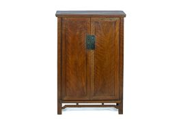 A SMALL CHINESE HARDWOOD CABINET