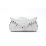 A CELINE WHITE CLUTCH