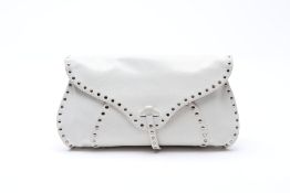 A CELINE WHITE CLUTCH