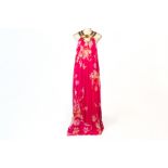 A MATTHEW WILLIAMSON ESCAPE SILK MAXI DRESS