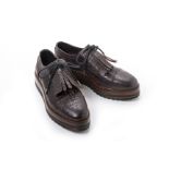 A PAIR OF MAX MARA LEATHER LOAFERS EU39
