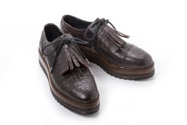 A PAIR OF MAX MARA LEATHER LOAFERS EU39