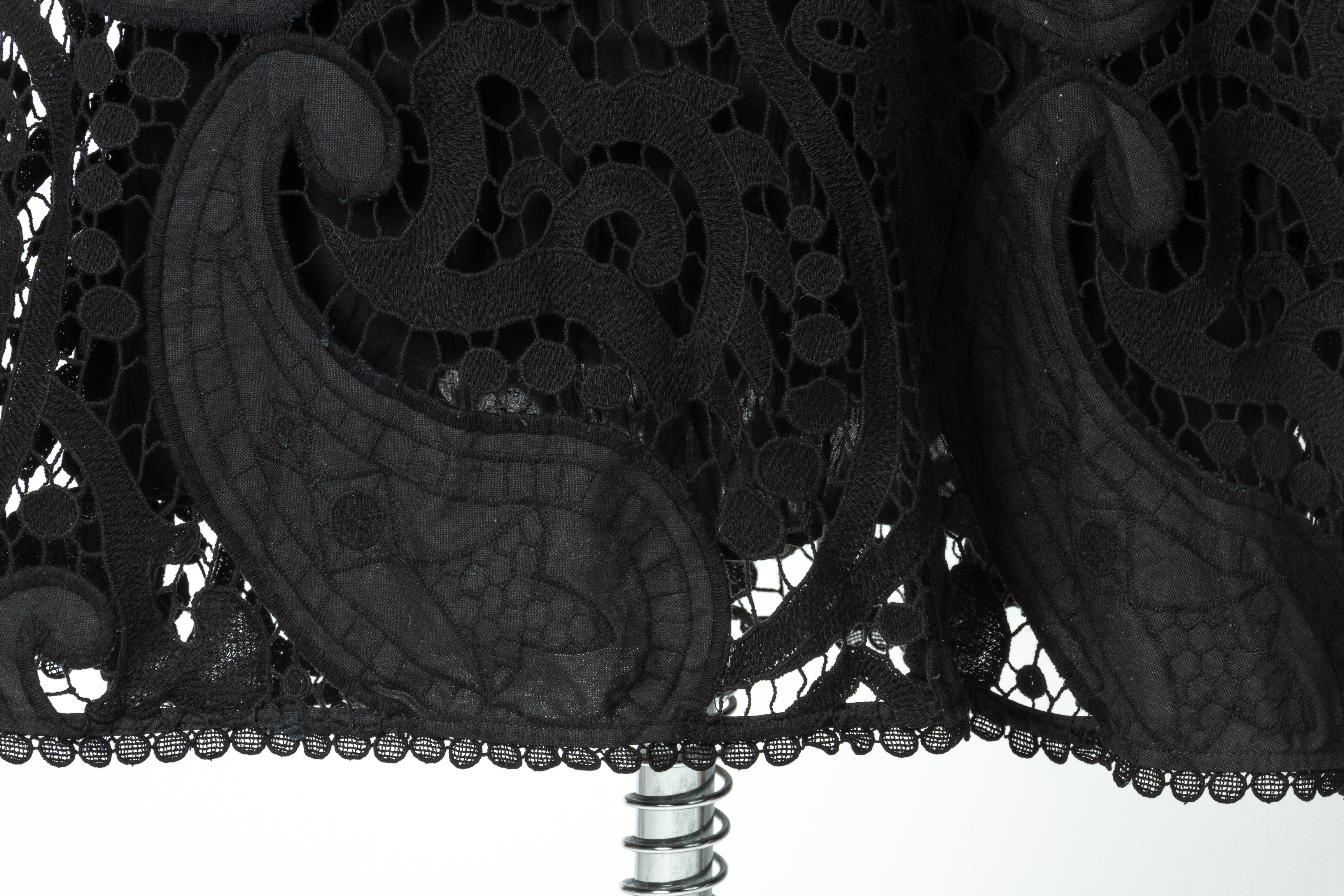 A SEE BY CHLOE BLACK LACE SKIRT - Image 3 of 3