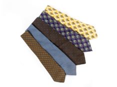 A GROUP OF HERMES SILK TIES