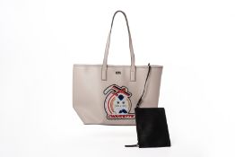 A KARL LAGERFELD 'CHOUPETTE' TOTE BAG