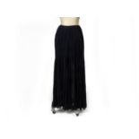 A CHLOE SILK-CREPON MAXI SKIRT