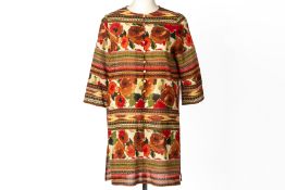 AN EMANUEL UNGARO LONG SLEEVED TOP & SKIRT SET & A BLOUSE