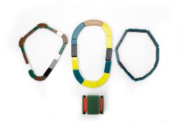 A MARNI FOR H & M LAYERED NECKLACE AND BRACELET
