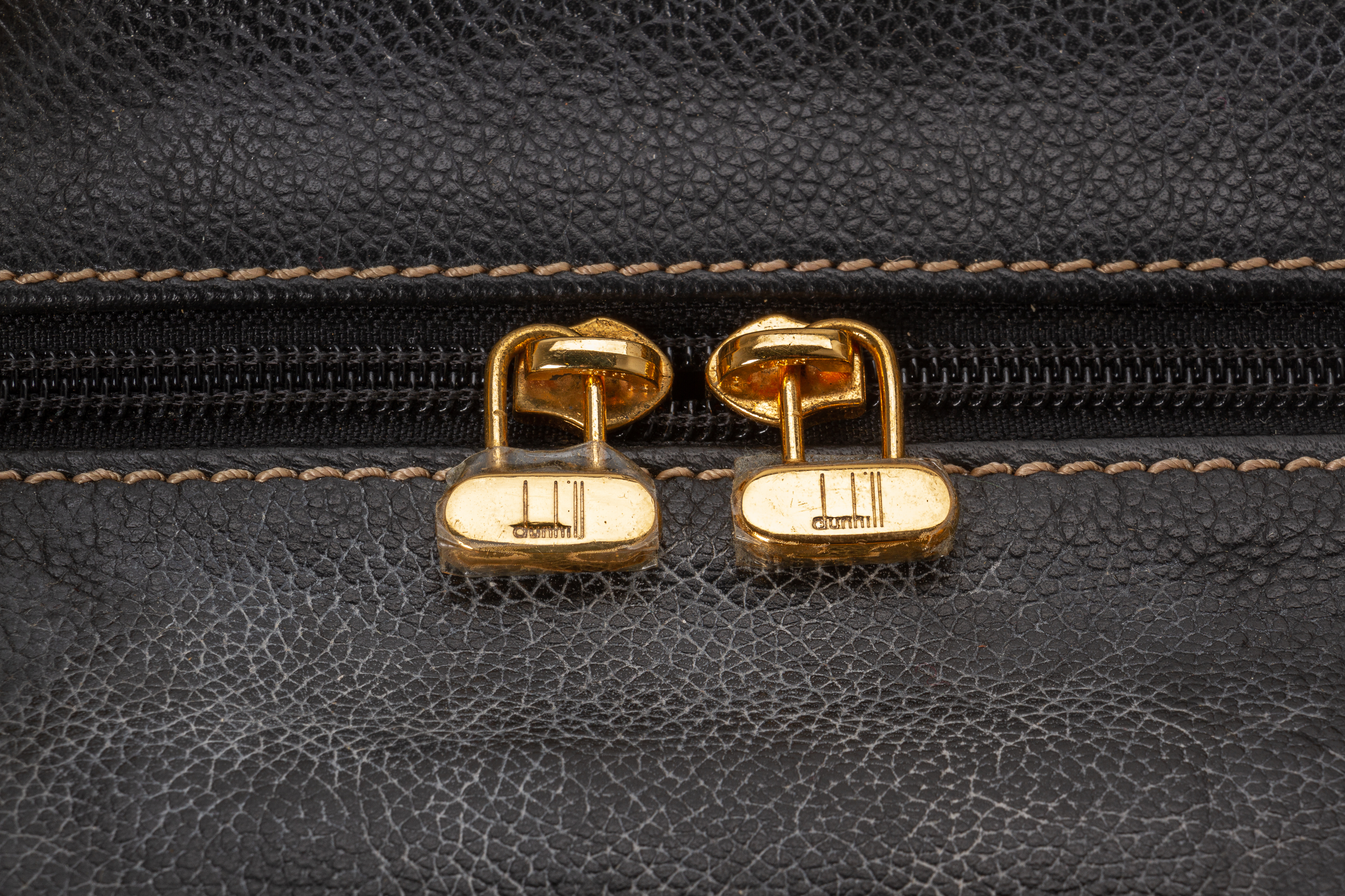 TWO DUNHILL LEATHER HOLDALLS - Image 5 of 9