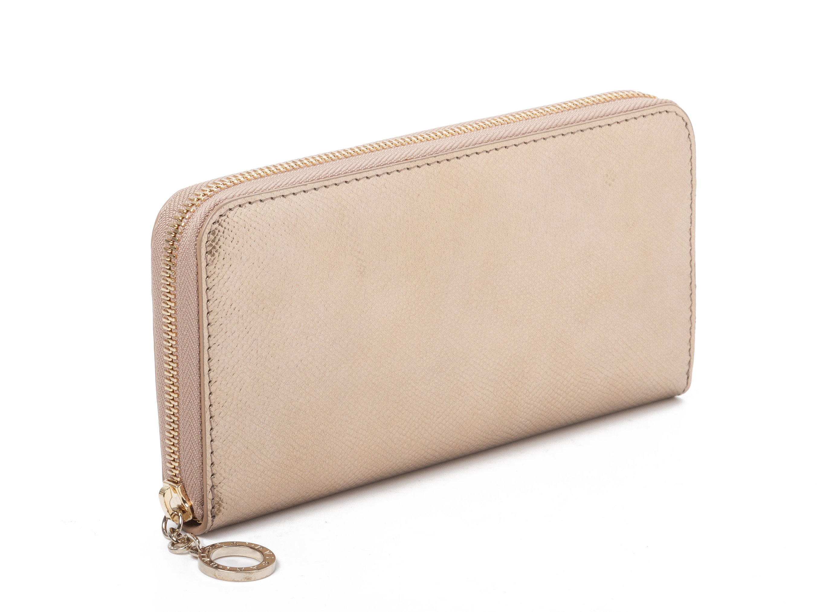 A BVLGARI METALLIC GOLD TONED LEATHER WALLET - Image 2 of 5