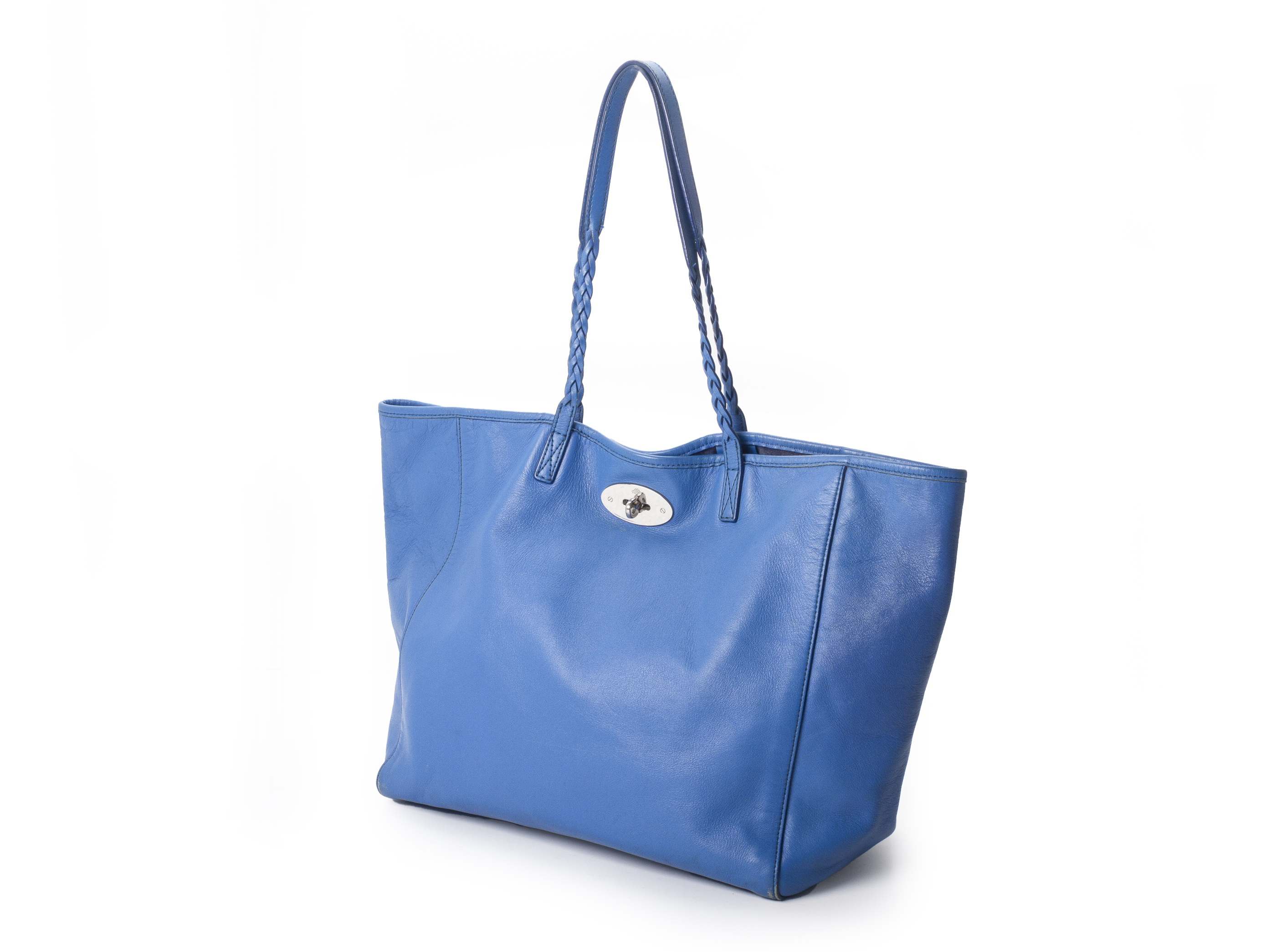 A MULBERRY DORSET NAPPA SOFT BLUE TOTE - Image 3 of 3