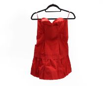 A MIU MIU RED COCKTAIL DRESS