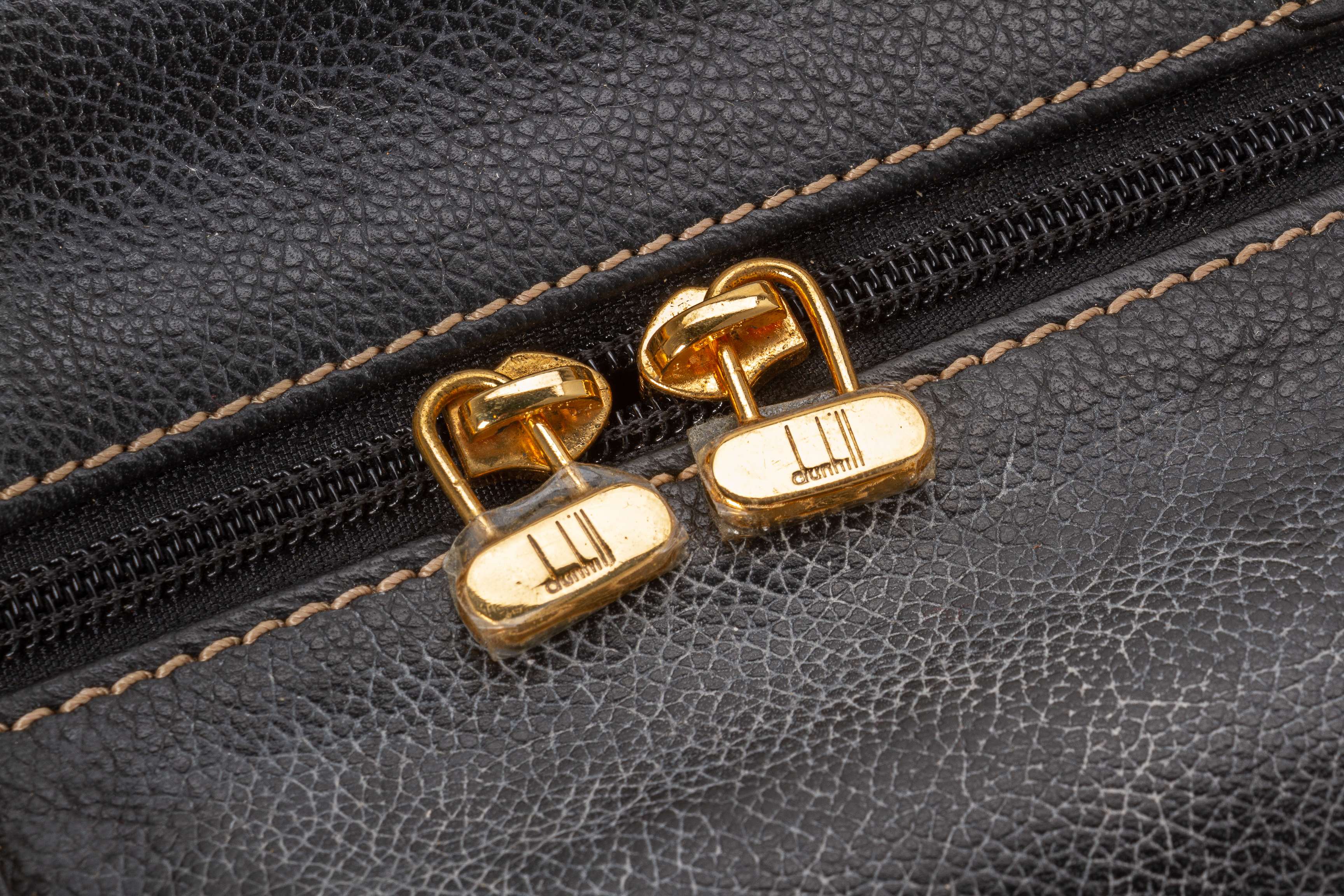 TWO DUNHILL LEATHER HOLDALLS - Image 8 of 9