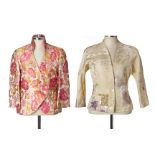 A SHANGHAI TANG VINTAGE ORIENTAL JACKET AND ONE OTHER