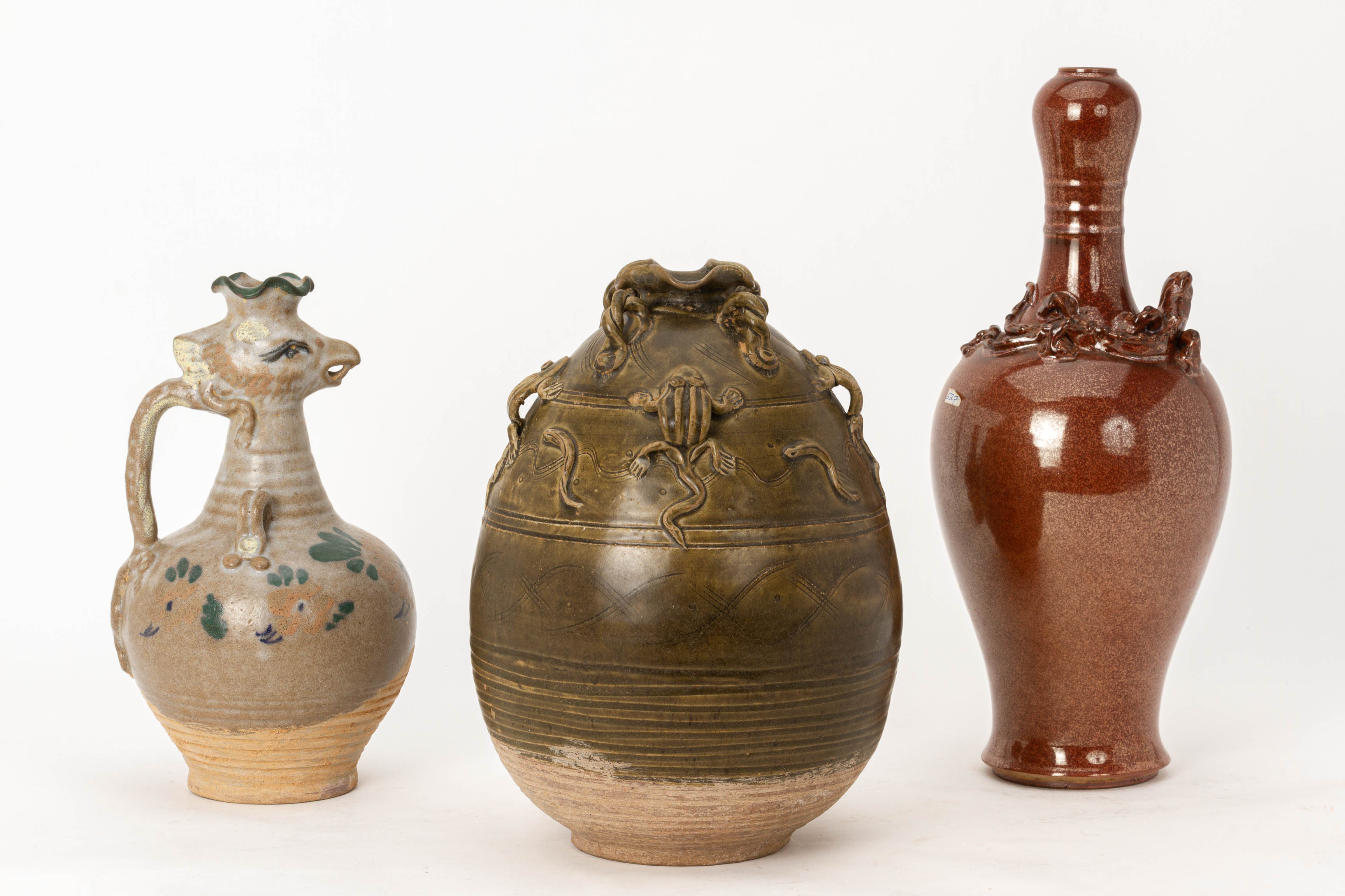 THREE CHINESE POTTERY VESSELS