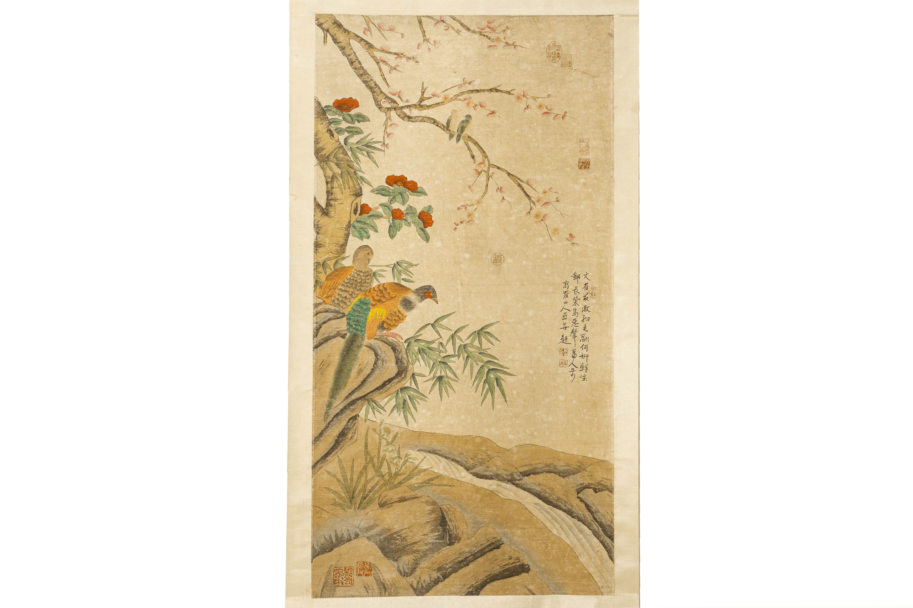 A CHINESE SCROLL OF PHEASANTS