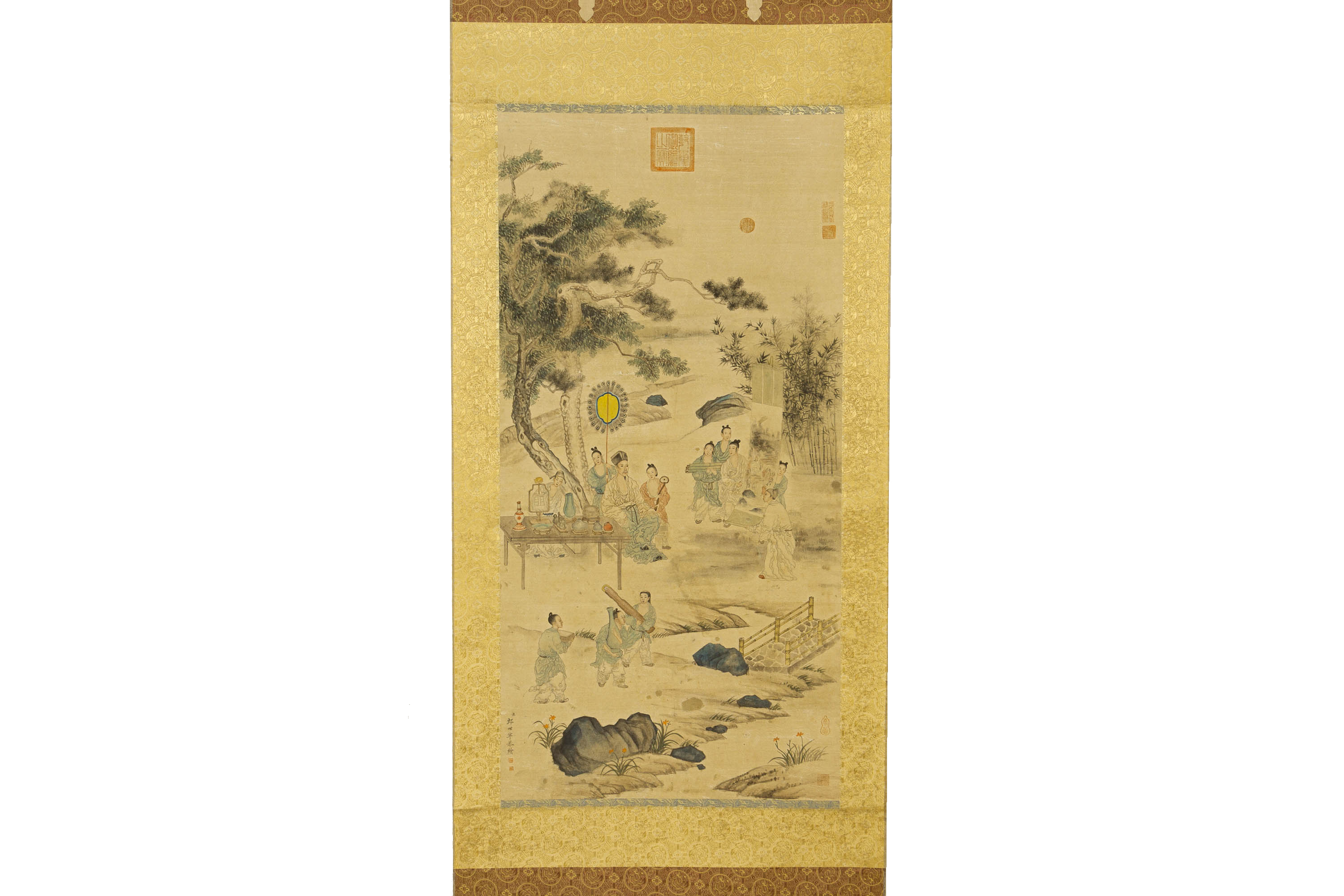 A CHINESE SCROLL AFTER THE WORK BY GIUSEPPE CASTIGLIONE